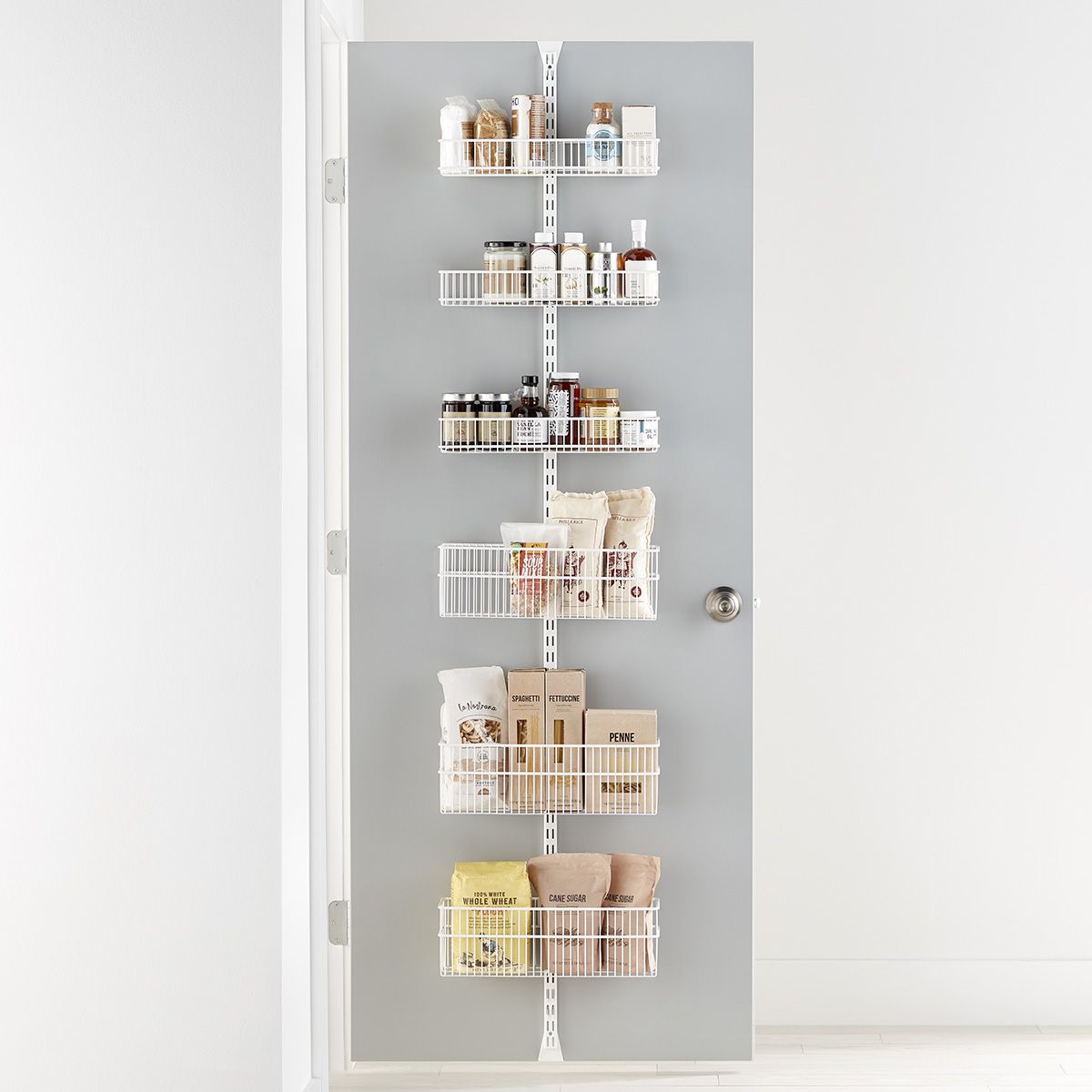 Elfa Utility Wire Over the Door Rack White | The Container Store