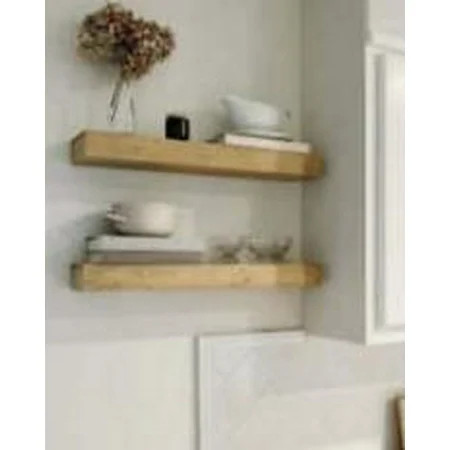 Real Wood Floating Shelf - 36 - Threshold Medium Clear | Walmart (US)