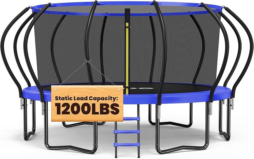 ORCC 1200LBS Weight Capacity Trampoline 16 15 14 12 10 8FT Outdoor Yard Trampolines for Kids Adul... | Amazon (US)