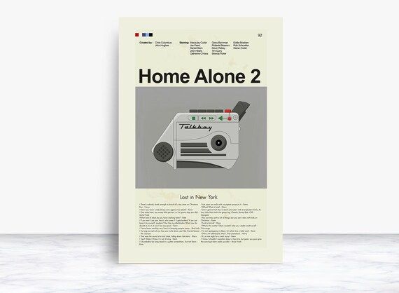 Home Alone 2: Lost in New York Mid-Century Modern Inspired Print | Etsy (US)