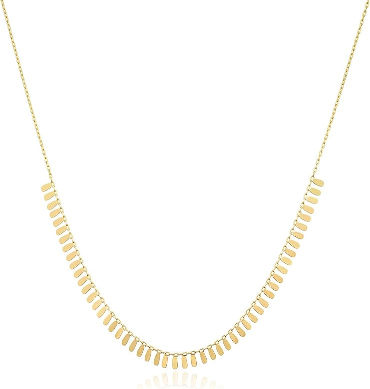 Jewelry Atelier Gold Filled Cleopatra Necklace Collection – 14K Yellow Gold Filled Half Collar ... | Amazon (US)