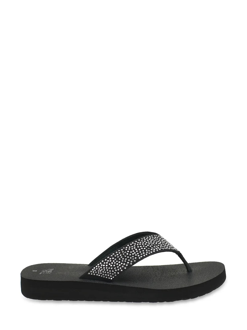 Time and Tru Women's Lifestyle Flip Flop Sandals | Walmart (US)