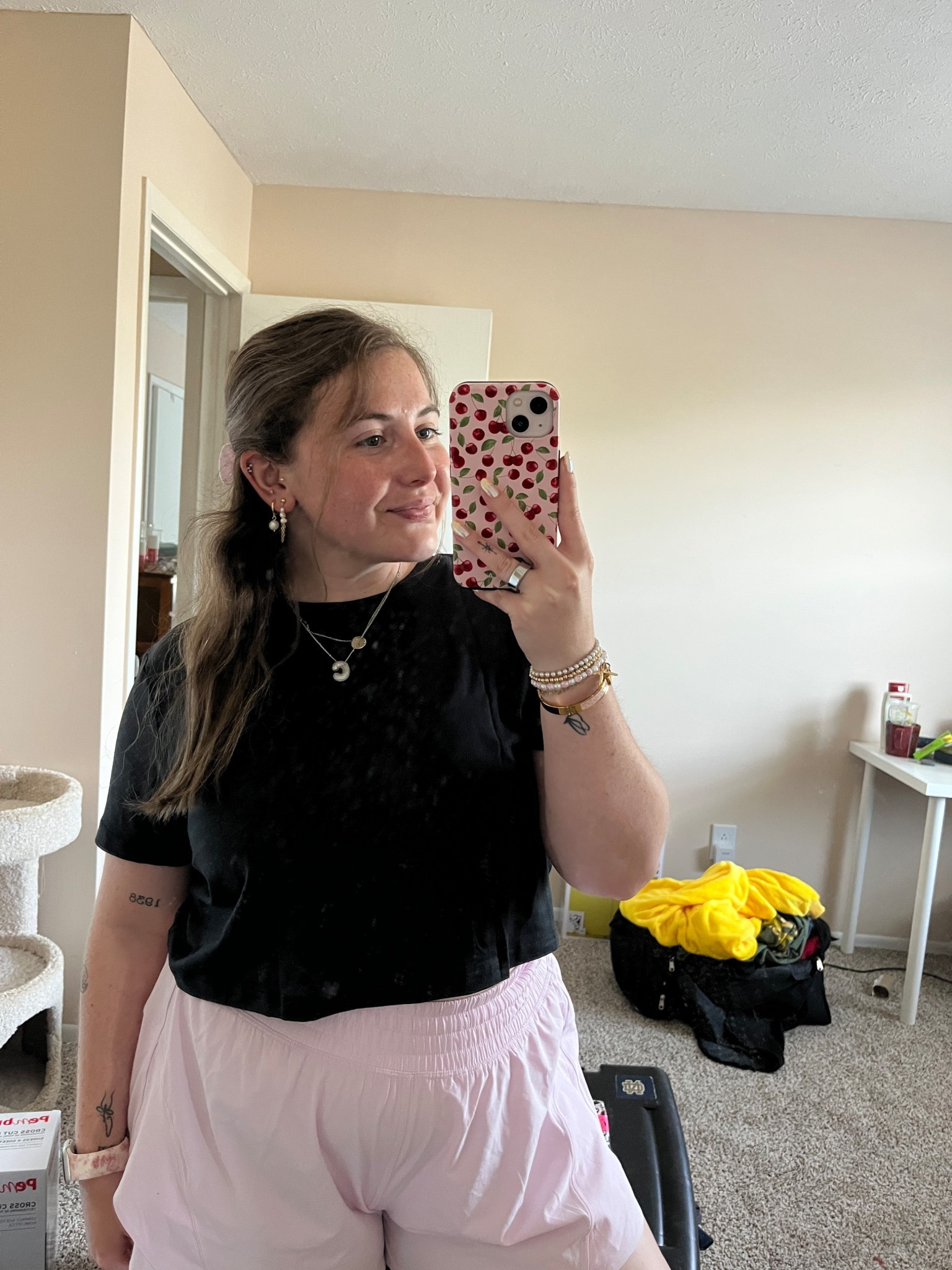 Casual work fit dressed up with jewelry🤍✨

#LTKMidsize