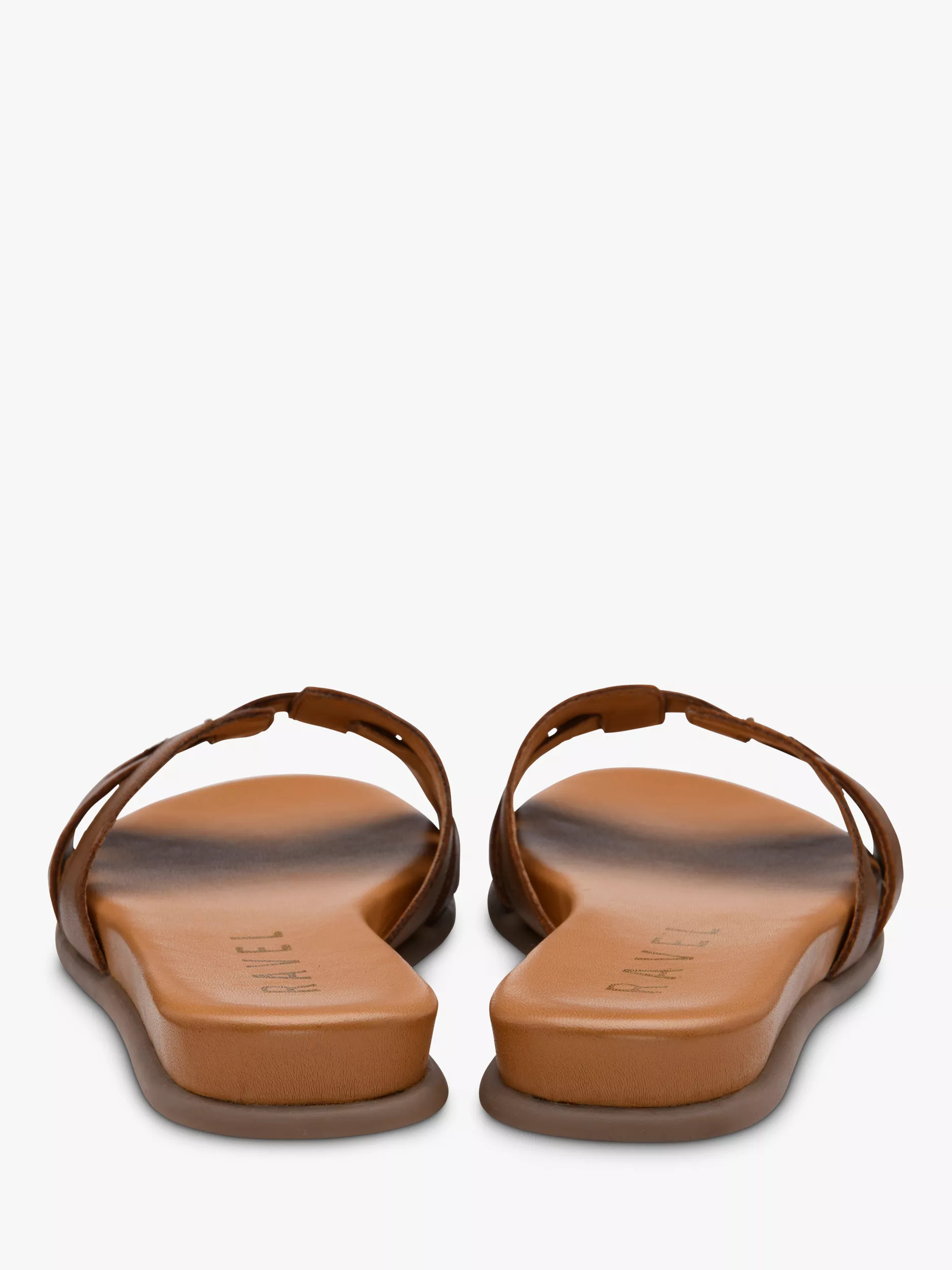 Hazon Leather Slider Sandals, Tan | John Lewis (UK)