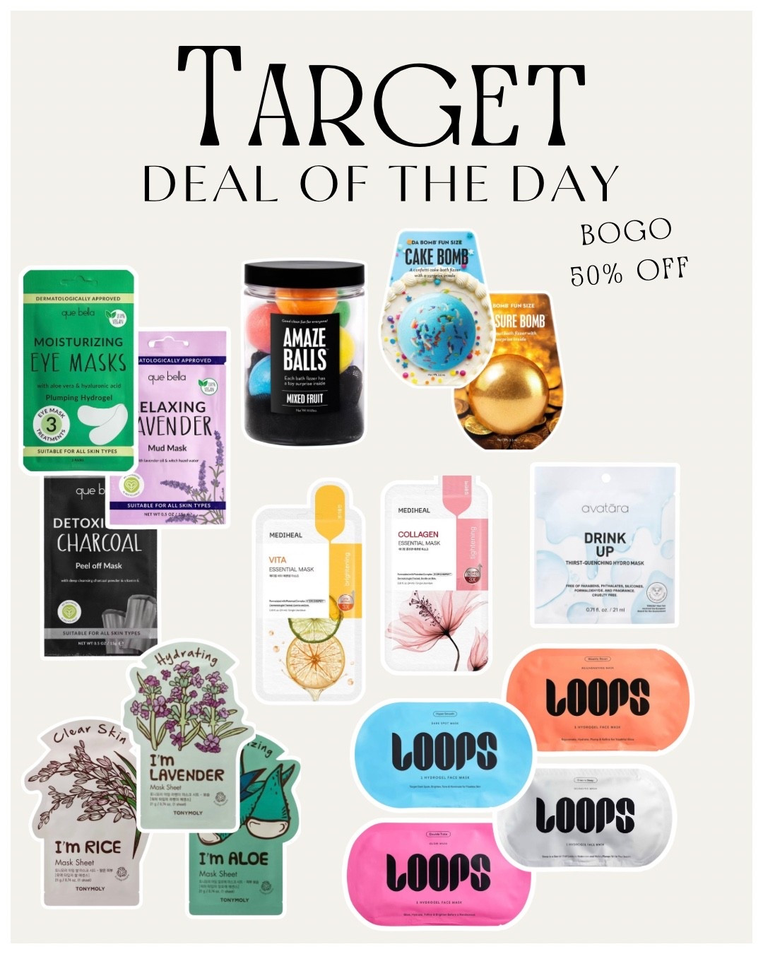 Targets Deal of the Day is great for last minute stocking stuffers! BOGO 50% off select bath and body products. Today only!

#target #targetdeals #targetfinds

#LTKSaleAlert #LTKGiftGuide #LTKBeauty