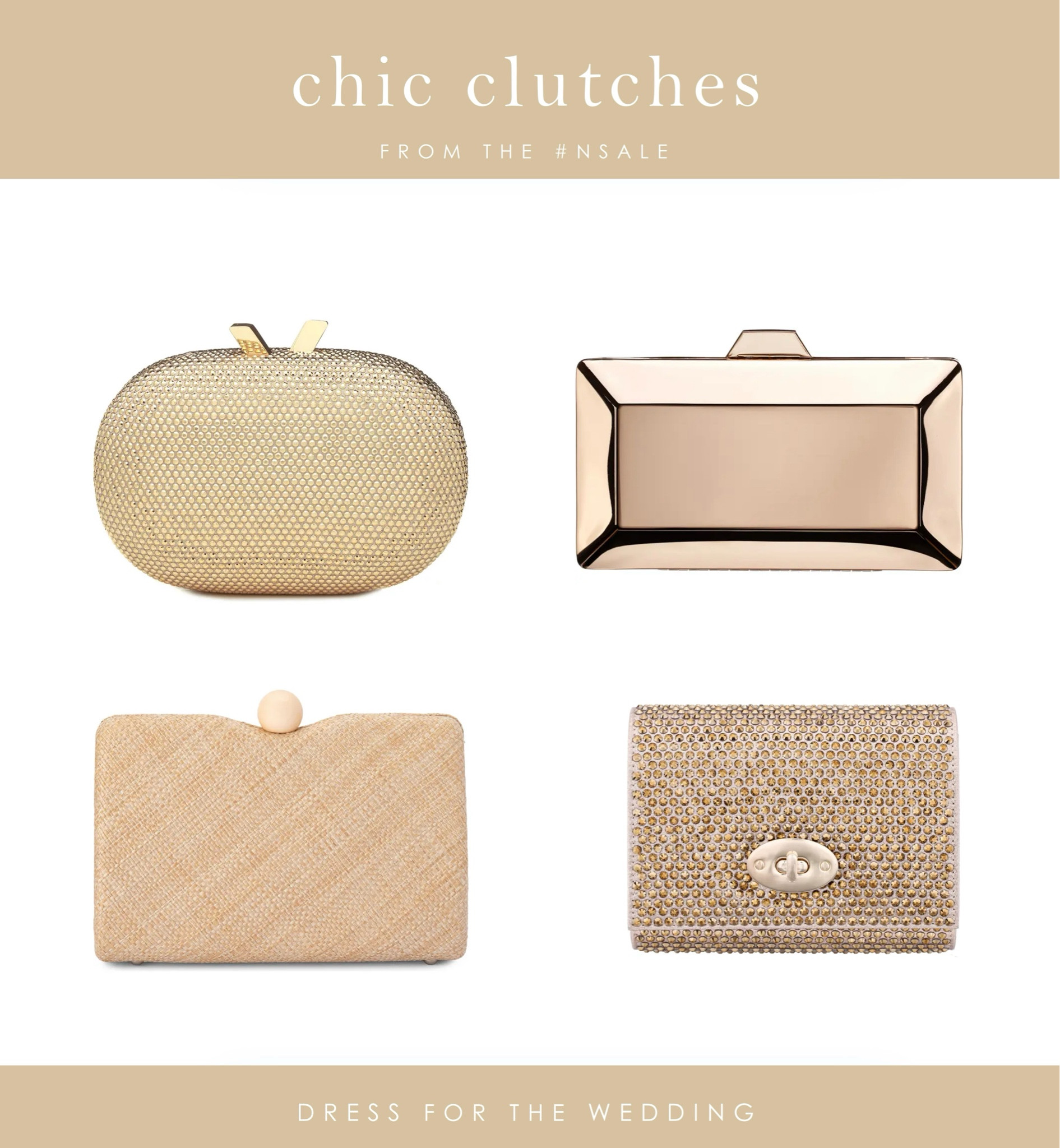 Chic clutches on sale during the Nordstrom Anniversary Sale! Gold clutch, wedding clutch, bridal clutch , gold accessories, metallic clutch for a wedding guest , woven clutch , Olga Berg, designer bag.   #ltksalealert #ltkxnsale #ltkwedding

#LTKSeasonal #LTKFindsUnder100 #LTKFindsUnder50