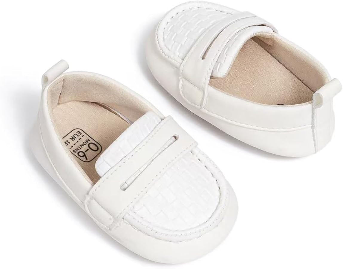 Infant Baby Boys Loafers Soft Sole PU Leather Toddler Moccasins Girls First Walking Crib Dress Sh... | Amazon (US)
