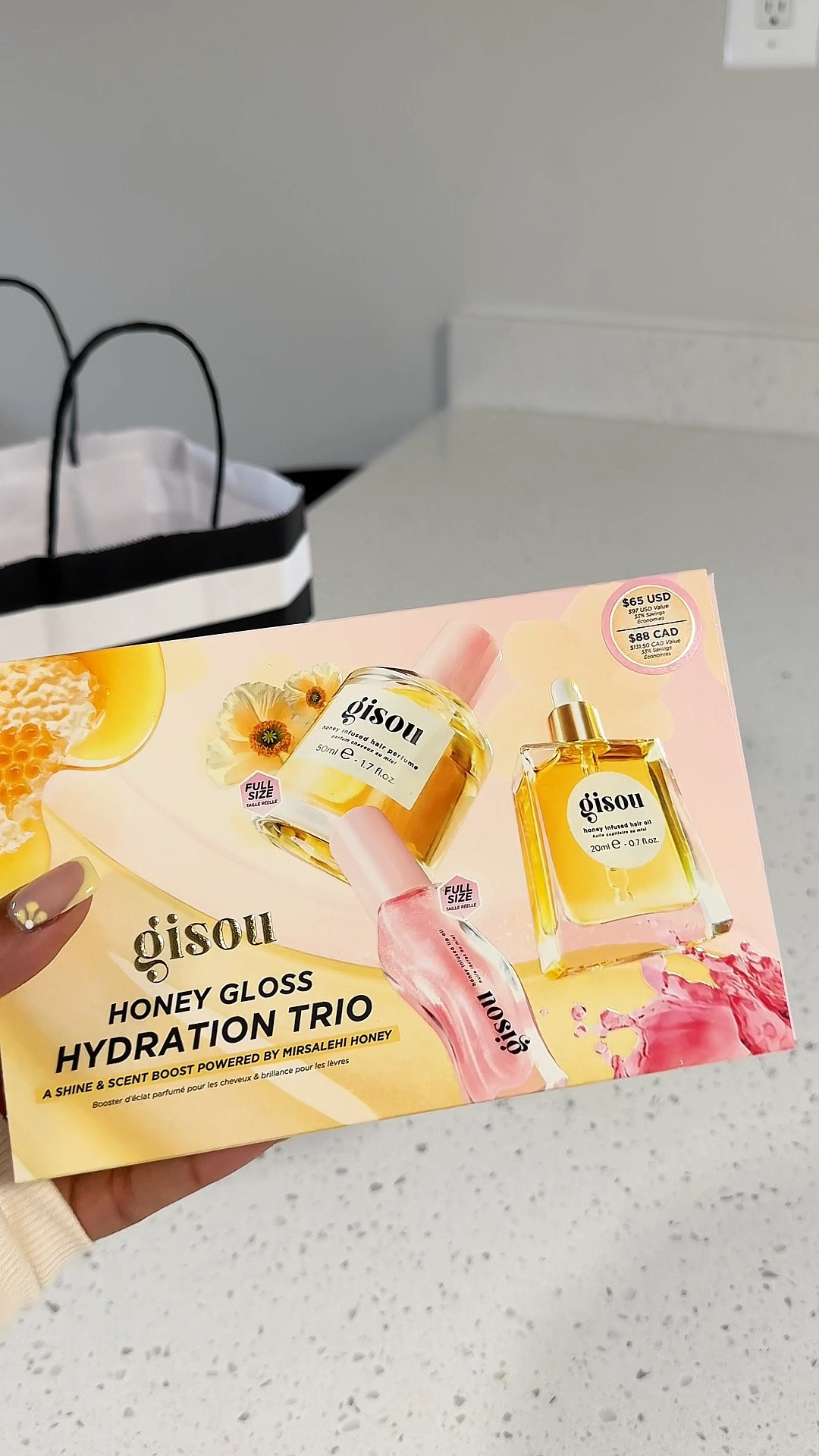 Let’s unbox this new Limited Edition Gisou Honey Gloss Hydration Trio Set from Sephora

It comes with a 🍯🐝 Honey Infused Hair Oil, Honey Infused Lip Oil (Watermelon Sugar), and Honey Infused Hair Perfume (Wildflower Honey)

#gisou #gisoulipoil #gisouhairoil
#gisouhairperfume #gisouhairmask
#gisouhoneyinfusedhairoil #hairhydration 
#gisouhoneyglow #aesthetic #aestheticunboxing #aestheticvideos #aestheticvibes #aestheticedits #unboxingvideo #unboxingasmr @Gisou #makeup #cosmetics #aestheticmakeup #Love  #explorepage #gisouproducts

#LTKOver40 #LTKBeauty #LTKFindsUnder100