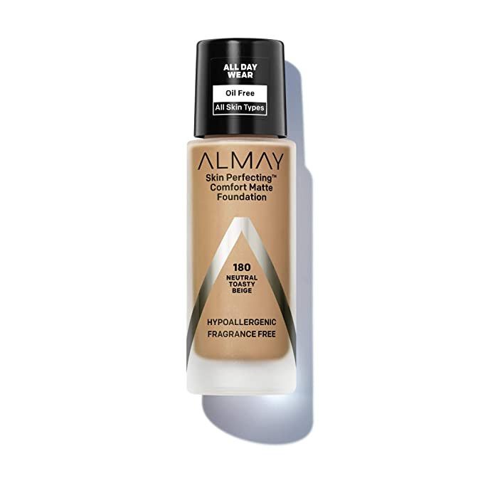 Almay Skin Perfecting Comfort Matte Foundation, Hypoallergenic, Cruelty Free, -Fragrance-Free, De... | Amazon (US)