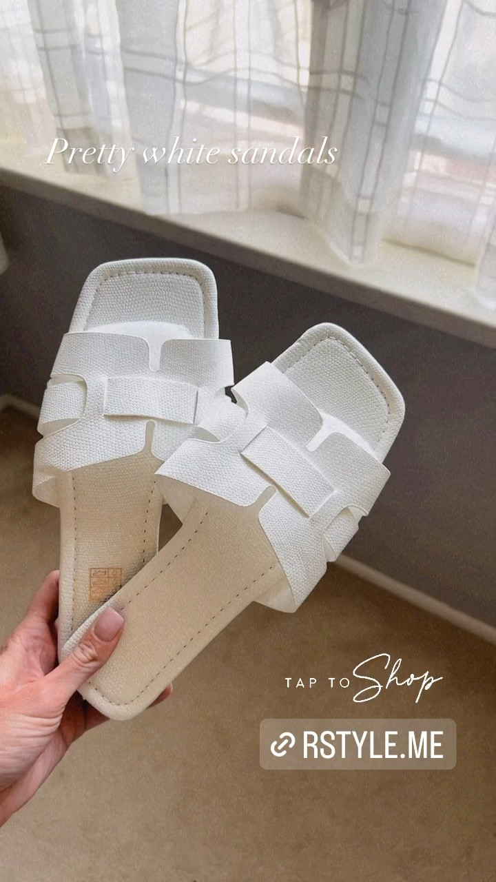 Galinto White Flatform Sandals curated on LTK