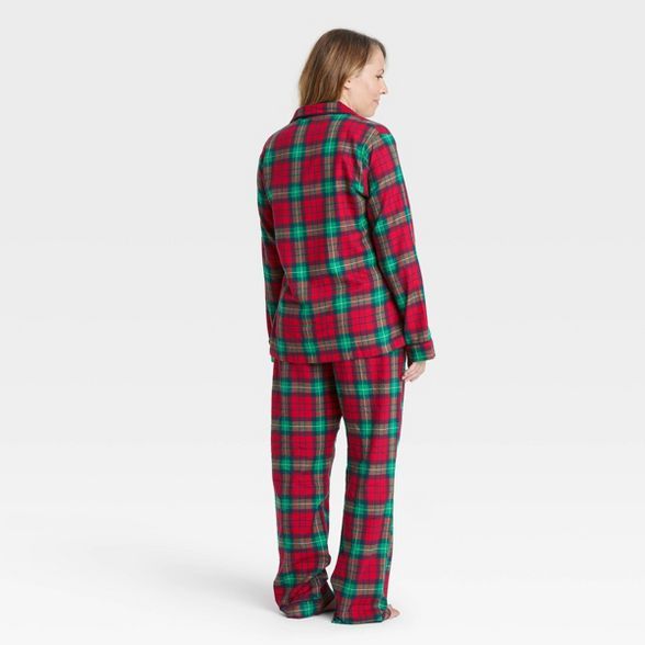 Women's Holiday Plaid Flannel Matching Family Pajama Set - Wondershop™ Red | Target