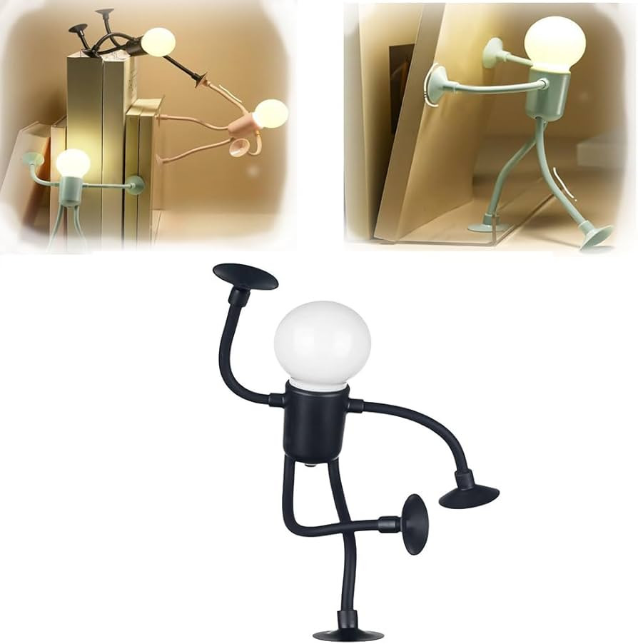 Changeable Shape Funny Sportsman Night Light,2025 New Cute Light Bulb Man Mini Night Light,Suctio... | Amazon (US)