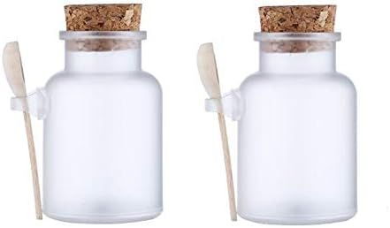 2Pcs Empty Round Frosted Clear Plastic Bath Salt Bottle Jars Cosmetic Powder Seasoning Sauce Hone... | Amazon (CA)