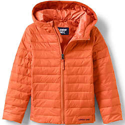 Kids ThermoPlume Packable Hooded Jacket | Lands' End (US)