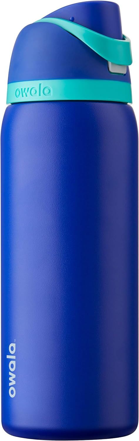Owala FreeSip Insulated Stainless-Steel Water Bottle with Locking Push-Button Lid, 32-Ounce, Smoo... | Amazon (US)