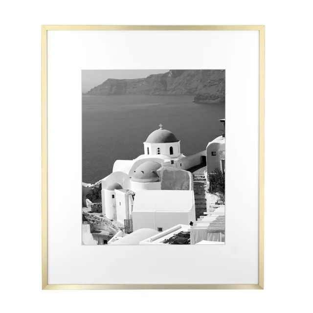 Better Homes & Gardens 16x20 Matted to 11x14 Metal Gallery Wall Picture Frame, Gold | Walmart (US)