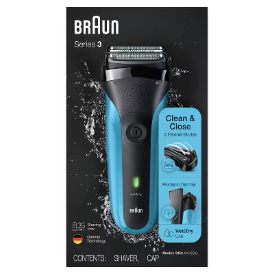 BRAUN SERIES 3-310S MEN'S RECHARGEABLE WET & DRY ELECTRIC FOIL SHAVER | Target