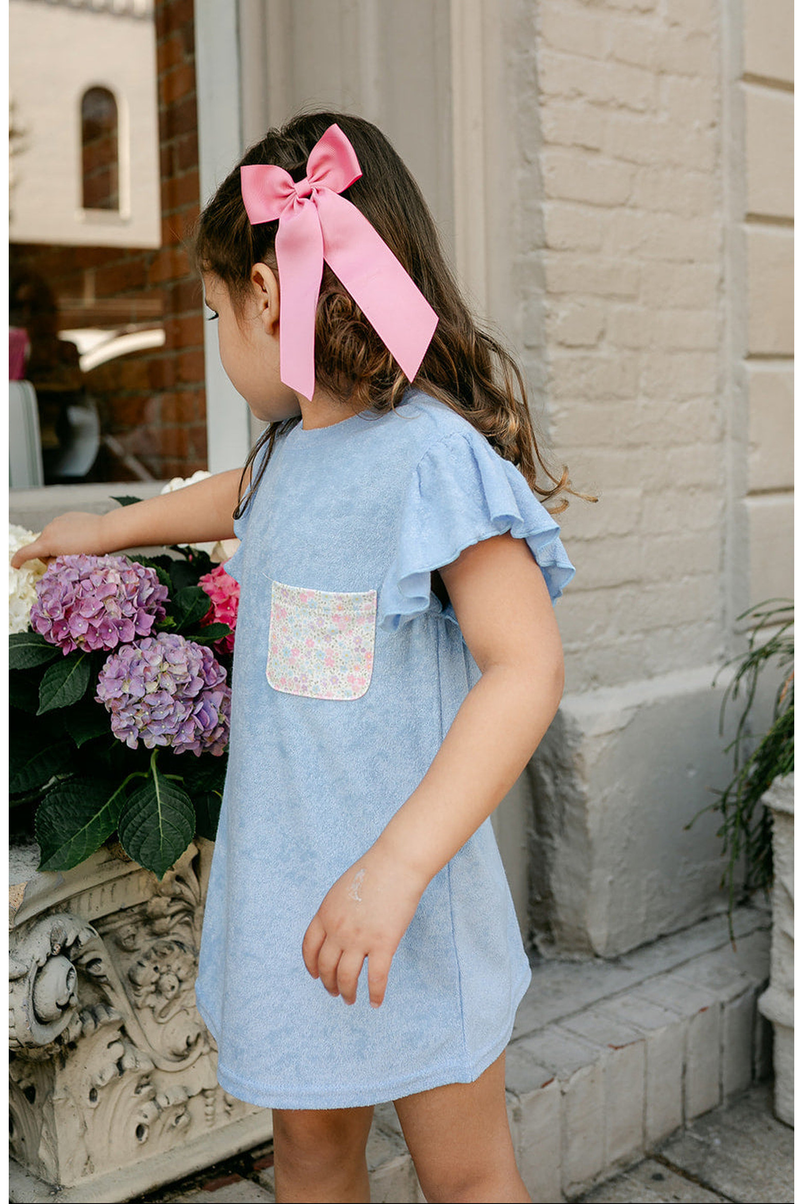 Little Paper Kids Lottie Dress in Pink & White Stripe at Nordstrom, Size 7 | Nordstrom