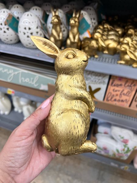 Walmart seasonal decor is just so beautiful. Each season they are getting better and better. Took this little guy home with me. #walmarthome #easter #easterdecor #goldbunnies 

#LTKSeasonal #LTKSpringSale #LTKhome
