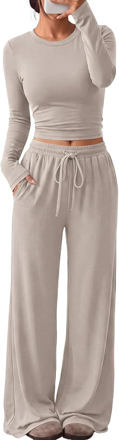 Trendy Queen Women's 2 Piece 2026 Fall Fashion Lounge Set with Pockets | Amazon (US)