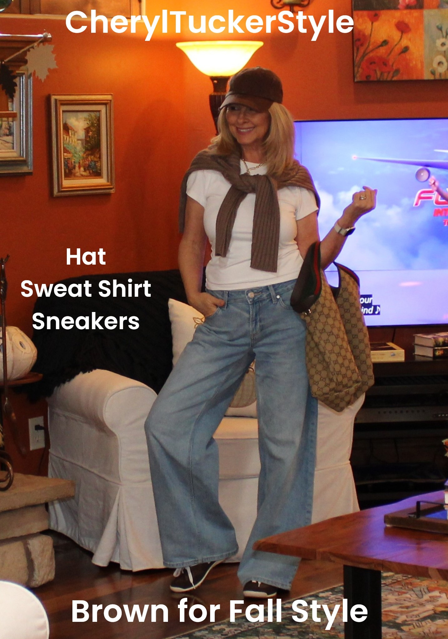 Brown sneakers are the thing for fall. Jeans come in 3 colors. 

#LTKOver40 #LTKStyleTip #LTKFindsUnder50