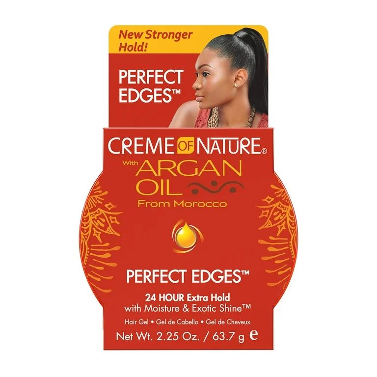 Creme of Nature Perfect Edges Edge Control Hair Styling Gel with Argan Oil, 2.25 oz | Walmart (US)