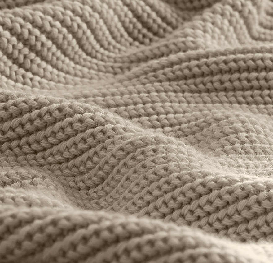 Ribbed Knit Throw Blanket | Boll & Branch