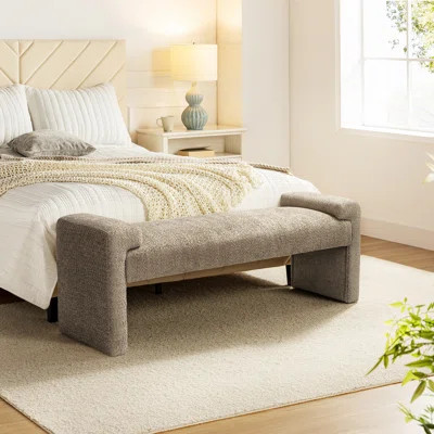 Arlesia 58.5'' W Modern Upholstered Accent Bench | Wayfair North America