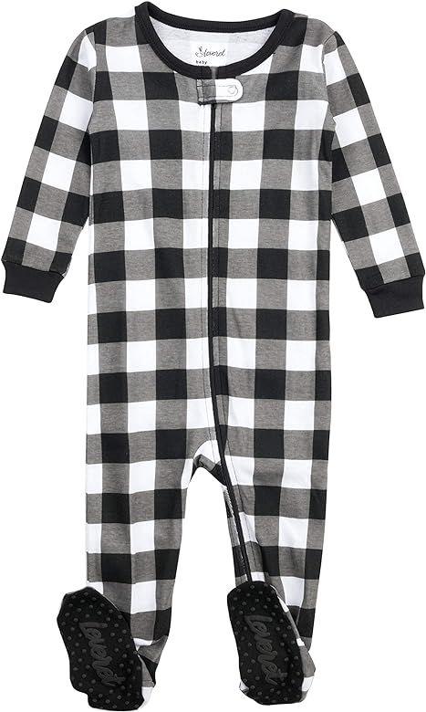 Leveret Baby Boys Girls Christmas Footed Pajamas Sleeper 100% Cotton Kids & Toddler Pjs (6 Months-5  | Amazon (US)