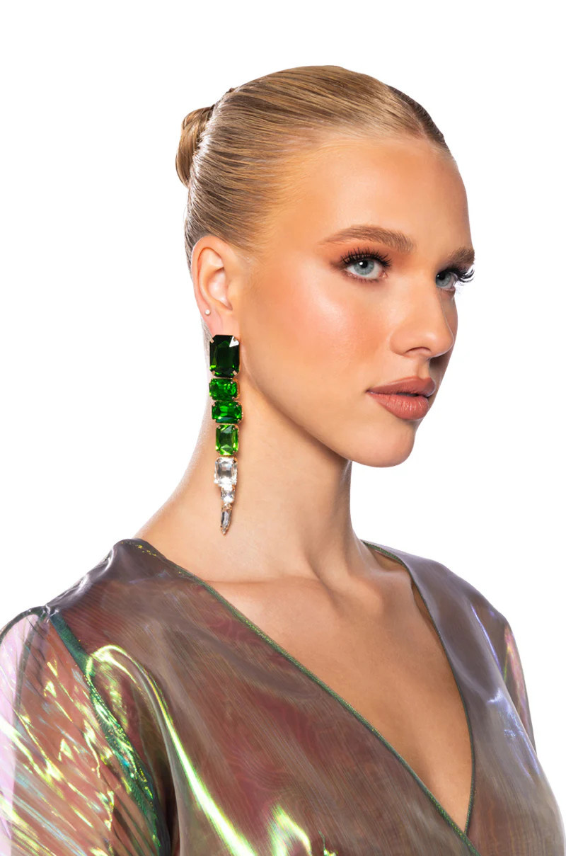 GREEN NO ENVY EARRING | AKIRA