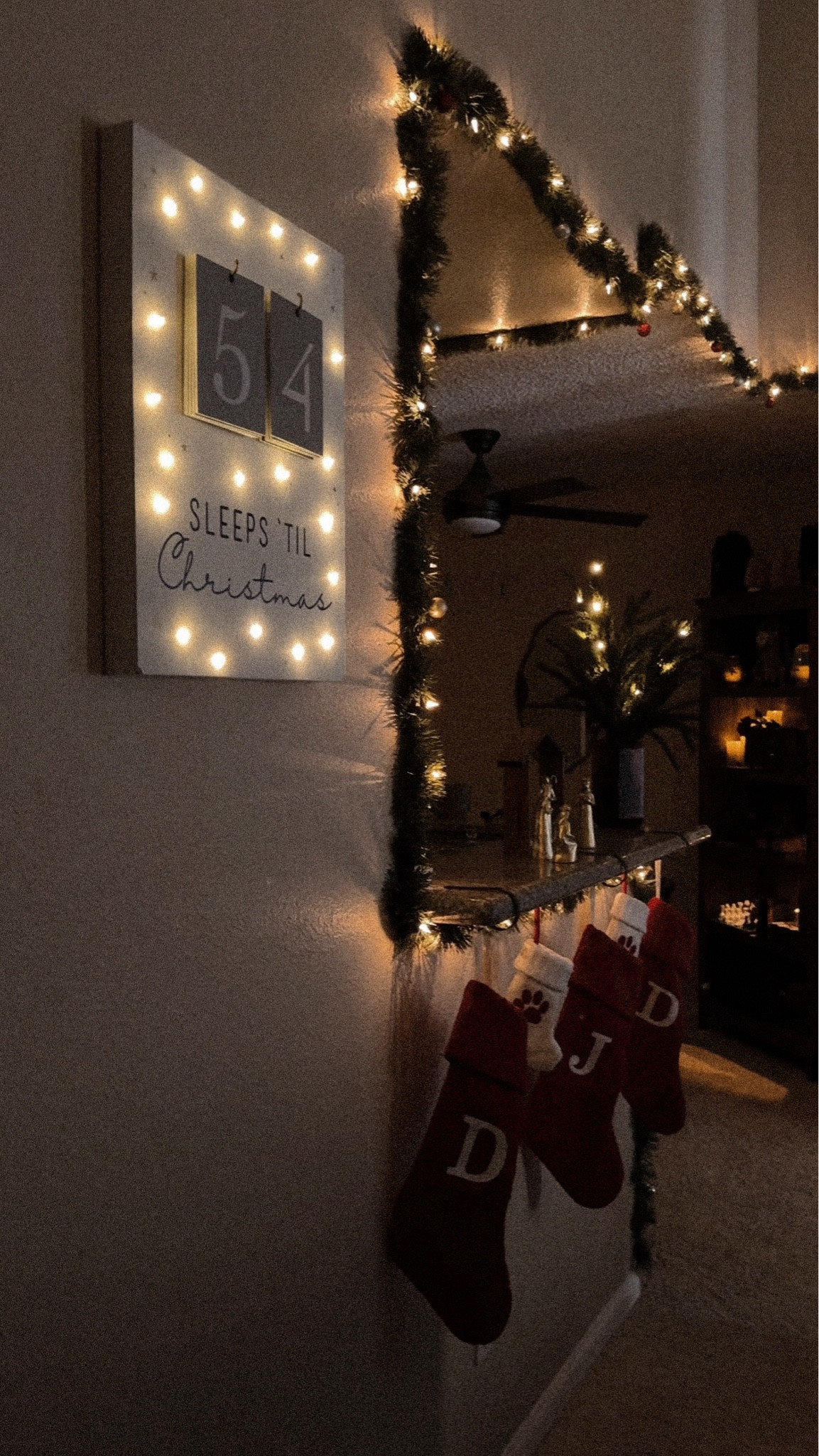 forgot to post this one yesterday! this is our third year having this christmas coundown + we all adore it. every morning my son wakes up, turns on all the christmas lights + asks to change the number of sleeps left until christmas morning. 🫶🏻

#LTKHoliday #LTKSeasonal #LTKHome