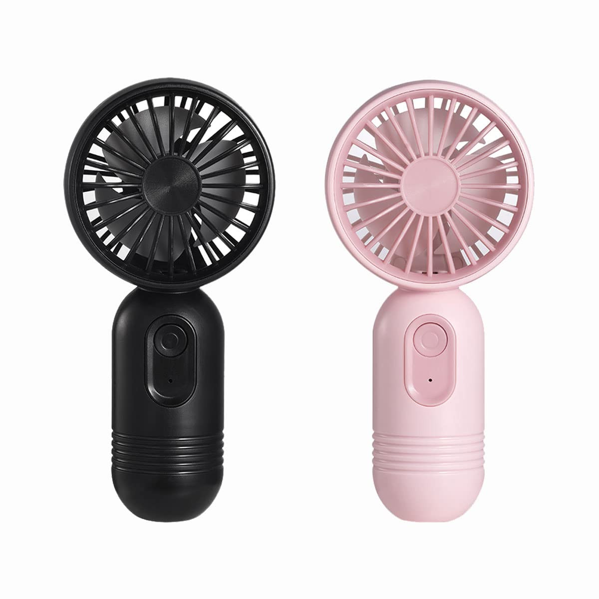 Mini Portable Fan 2 Pack, Cute Handheld Fan Battery Operated Lightweight Small Personal Fan with ... | Amazon (US)