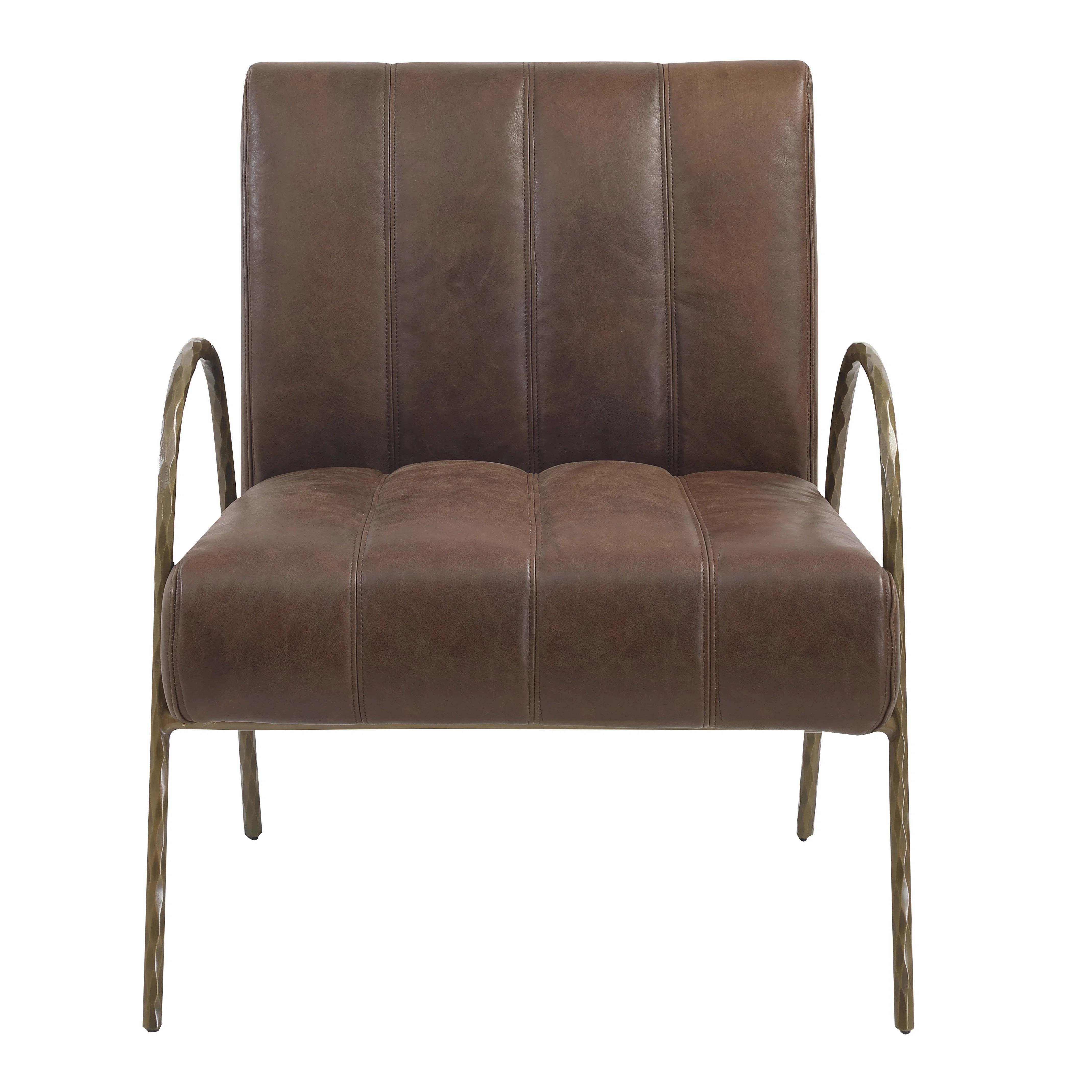 Zailah 27.5'' Wide Genuine Leather Accent Chair | Wayfair North America