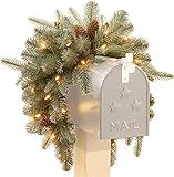 National Tree Company 'Feel Real' Pre-lit Artificial Christmas Mail Box Swag | battery-operated W... | Amazon (US)
