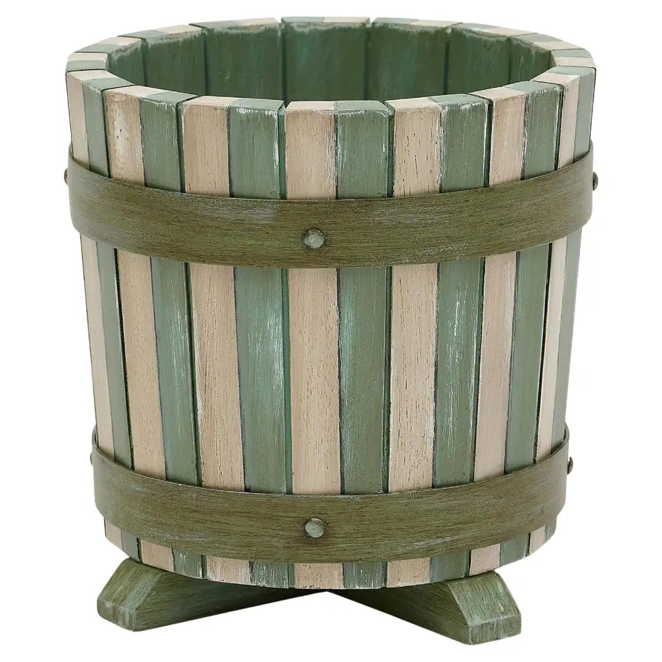 Bunny Williams Home Hand-Painted Stripe Cachepot | 1stDibs