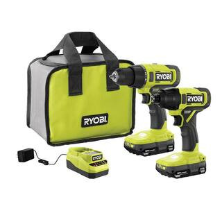 RYOBI ONE+ 18V Cordless 2-Tool Combo Kit with Drill/Driver, Impact Driver, (2) 1.5 Ah Batteries, ... | The Home Depot