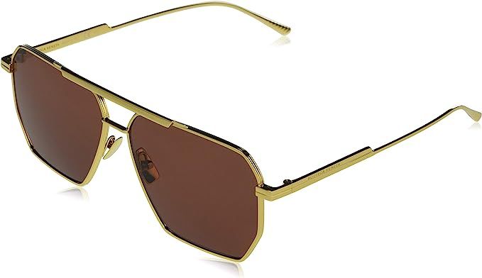 Bottega Veneta Women's Geometric Navigator Sunglasses | Amazon (US)