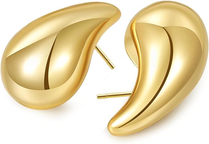 Senteria Bottega Earring Dupes For Women, Lightweight Teardrop Earrings,Hypoallergenic Gold Drop ... | Amazon (US)