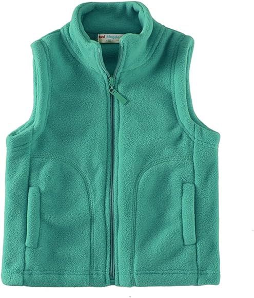LittleSpring Kids Fleece Vest Jacket Full-Zip Warm Sleeveless | Amazon (US)