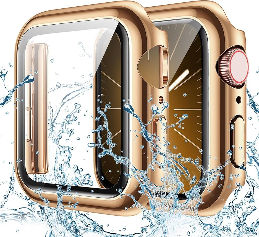 Goton Waterproof Case for Apple Watch 41mm Series 9 8 7 with Tempered Glass Screen Protector, iWa... | Amazon (US)