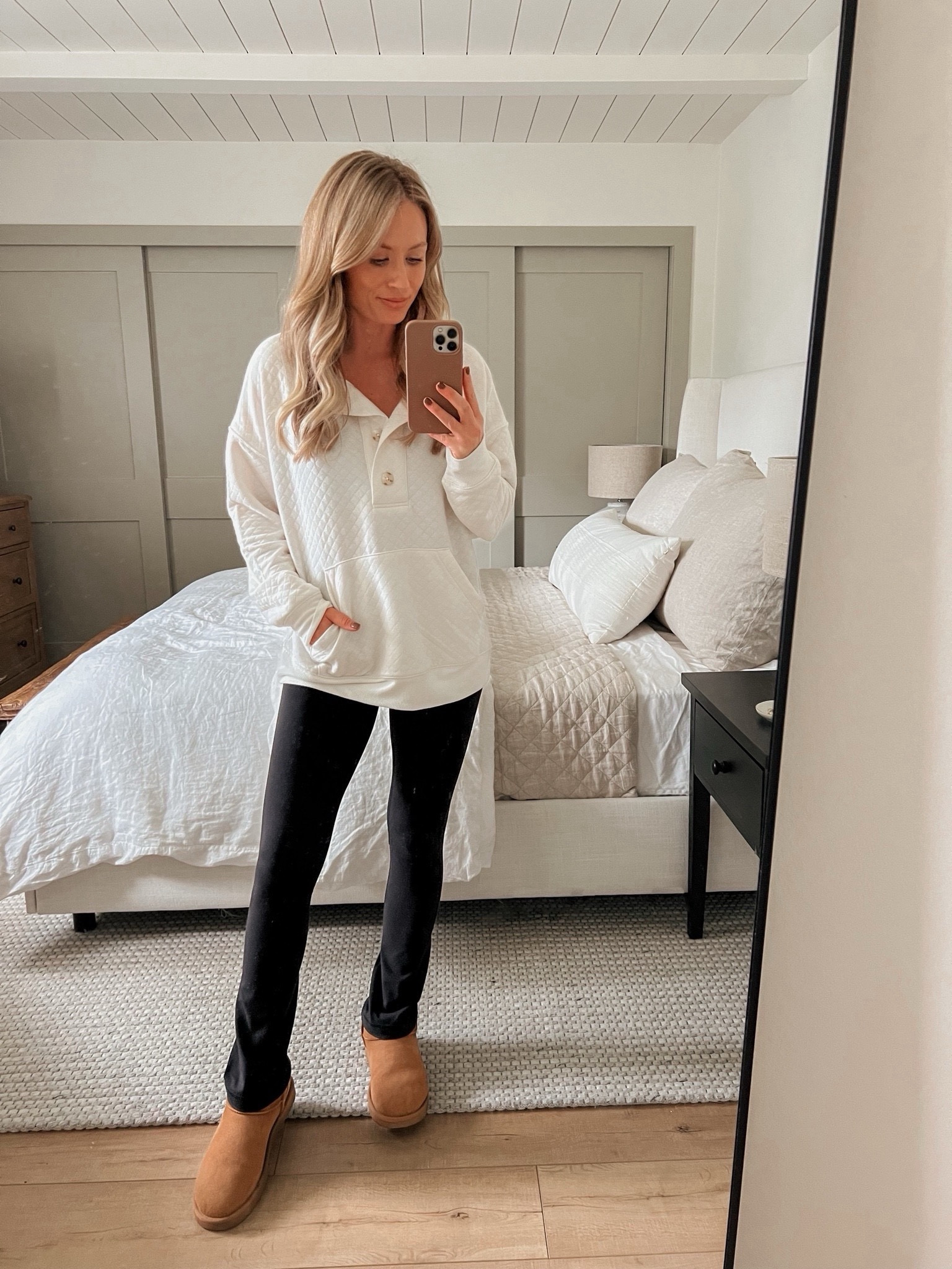 Living this loungewear set from Target (on sale now)! If you want to wear the shorts, get your normal size. I sized up to a medium so the sweatshirt would fit more oversized! 
Sweater: medium
Leggings: size 2 (size up 1)
Uggs: size 8 (size up if 1/2 size)

#targetfinds #lululemon #winteroutfit #comfort #cozy

#LTKsalealert #LTKstyletip #LTKhome