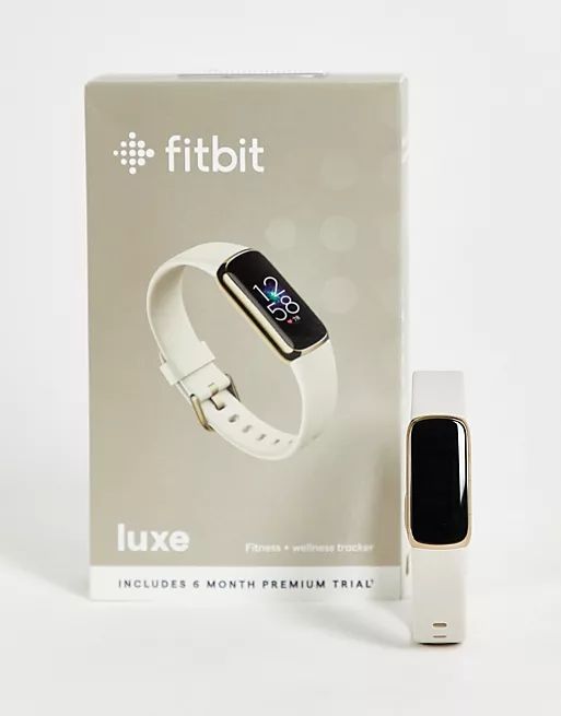 Fitbit unisex luxe activity tracker in white | ASOS (Global)