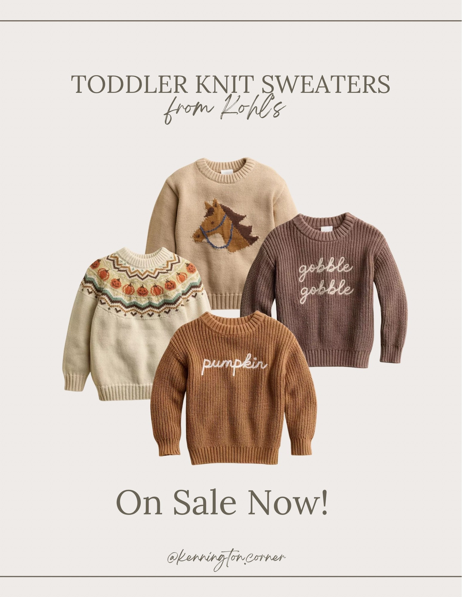 Cozy toddler knits 🍂

These fall sweaters from Kohl’s are soft, stylish, and perfect for cooler days. Tap to shop my favorite finds!

#LTKKids #KohlsFinds #ToddlerStyle #FallOutfits #LTKFallFashion

#LTKBaby #LTKFamily #LTKKids