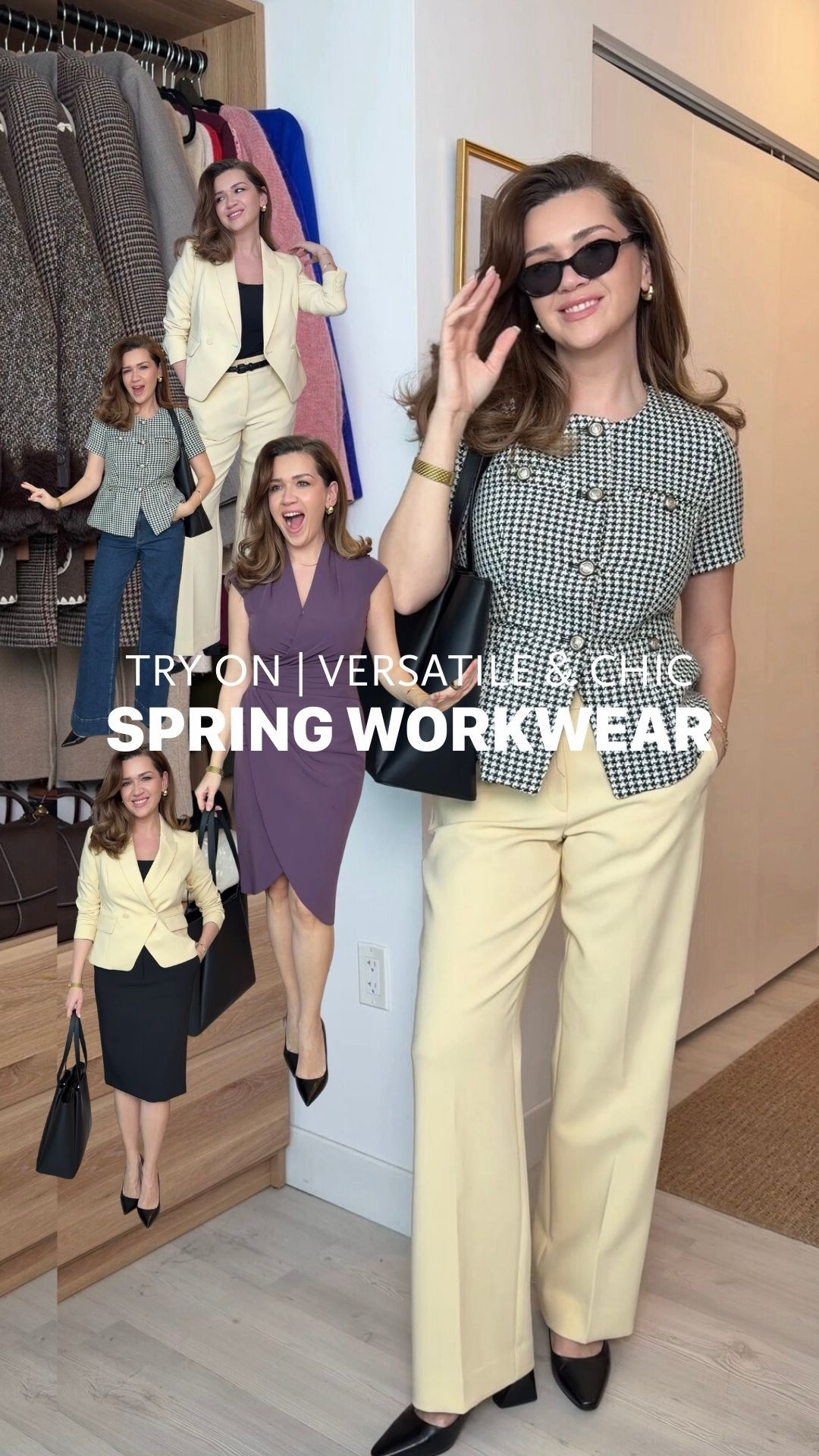 Everything linked is EXACT 😏🖤

Sizing info;
•Skirt runs true to size | wearing 6
•Black tank runs large, wearing M could do S
•Suit pant + jacket run true to size, I sized up for looser fit (wearing 8)
•Tweed jacket runs true to size | wearing 6
•Jeans SUPER stretchy run large | wearing 6 could’ve done a 4
•Dress runs true to size | wearing 6

They’re currently having a site wide 25% off sale PLUS 40% off of the highest ticketed item in your cart 🪄

#LTKSpringSale #LTKMidsize #LTKWorkwear