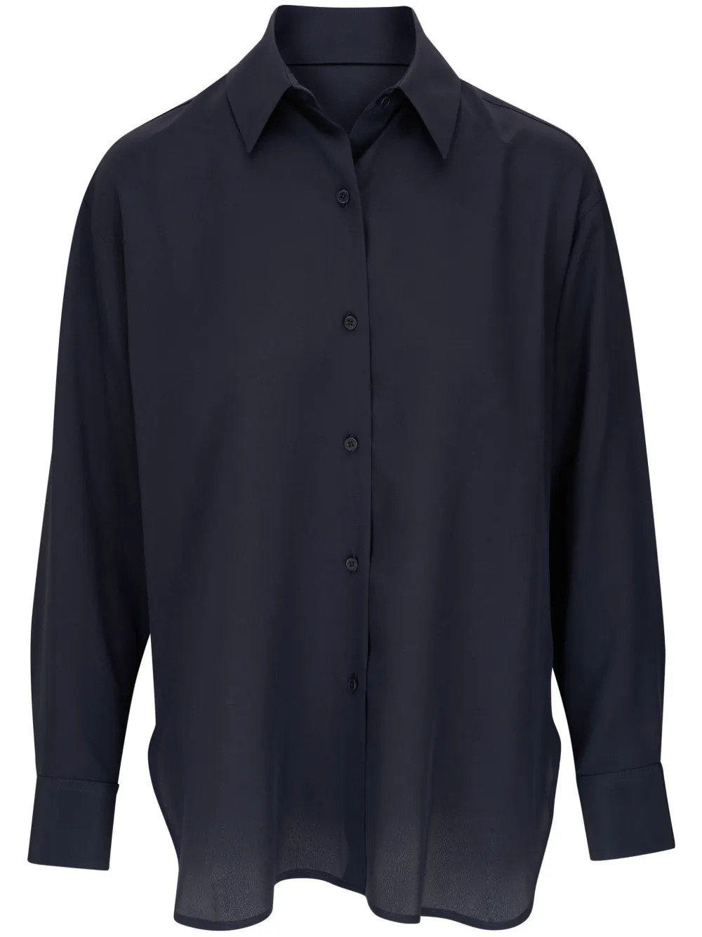 Gaia long-sleeve silk shirt | Farfetch Global