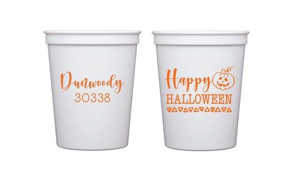 Halloween cups, Halloween favor, Trick or treating cups, Halloween party cups, Holiday hostess gi... | Etsy (US)
