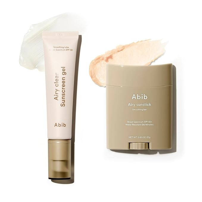 Abib Airy Sun Care Duo : Airy Suntick&Airy Clear Sunscreen - Korean Suncreen Suncare Sunblock No ... | Amazon (US)