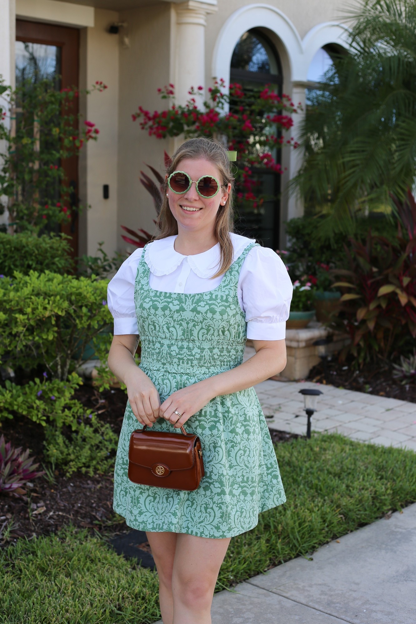 Fall layering tip for Florida. A lightweight blouse with puff sleeves and an oversized collar. Save for a limited time using code LANTERN on this blouse from Land’s End  

#LTKSeasonal