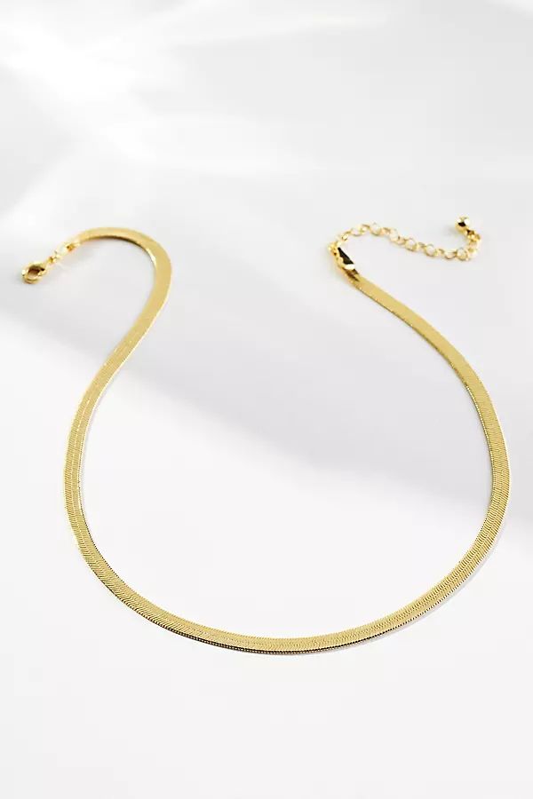 Uncommon James 14k Gold Horizon Herringbone Necklace By Uncommon James in Gold | Anthropologie (US)