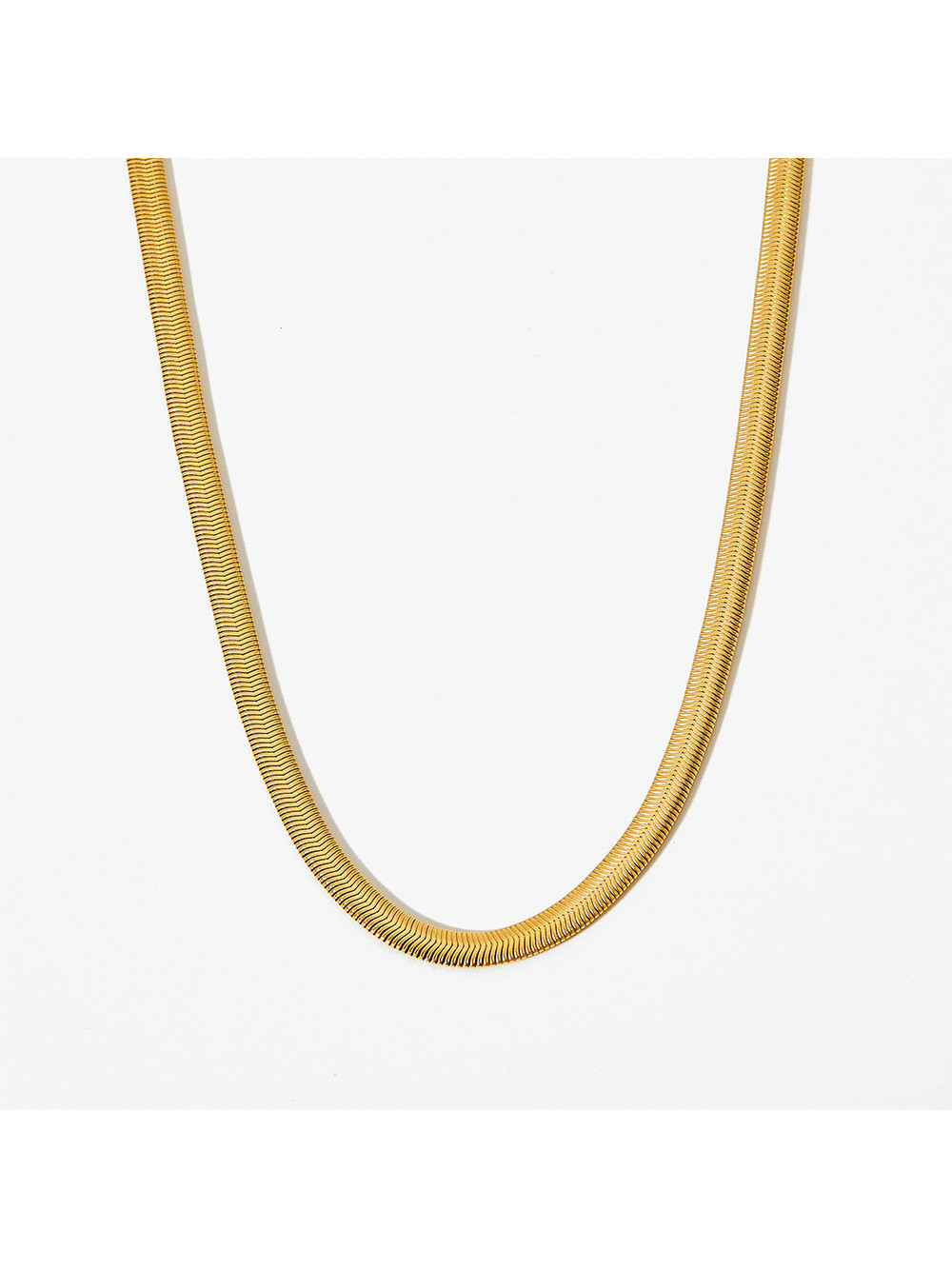 Chunky Snake Chain Stainless Steel Necklace Fashion Simple Neck Decoration For Layering | SHEIN